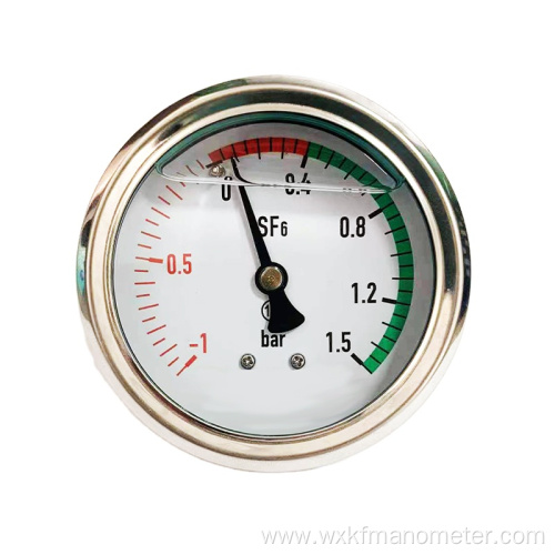 stainless steel glycerineoil filled pressure gauge